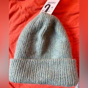 Zara Teal Knit Beanie